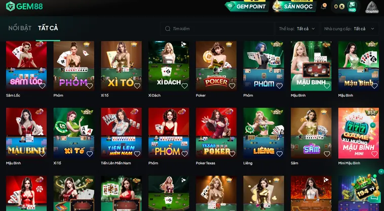 Càn Quét Sảnh Game Bài Gem88 Hốt Trọn Tiền Cả Làng Nhận Thưởng Lớn