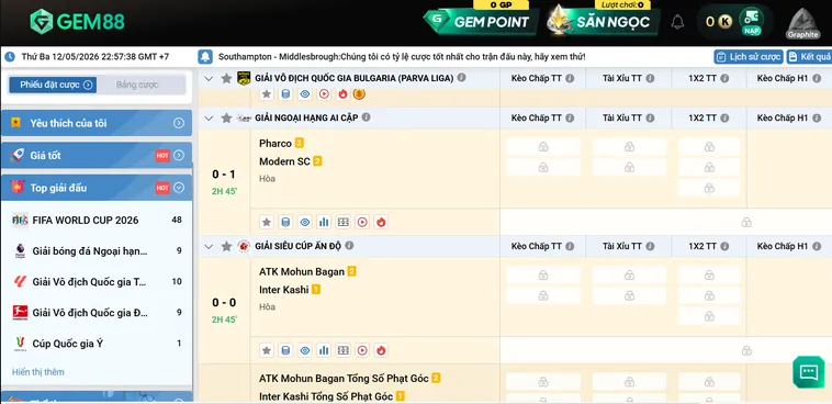 Cách Chơi Thể Thao K Sports Tại Gem88 Bí Kíp Đọc Vị Bảng Kèo Săn Lợi Nhuận Khủng
