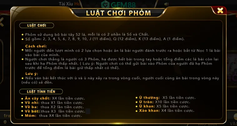 Cách Chơi Phỏm Tại Gem88 Bí Kíp Câu Bài Đánh Sập Mọi Phòng Sát Phạt