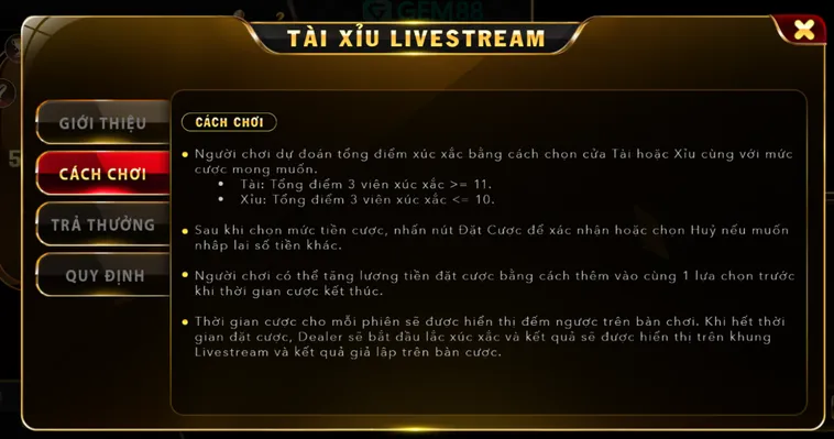 Phân Tích Cơ Chế Lắc Xúc Xắc Và Cách Chơi Tài Xỉu Live Tại Gem88 Khoa Học