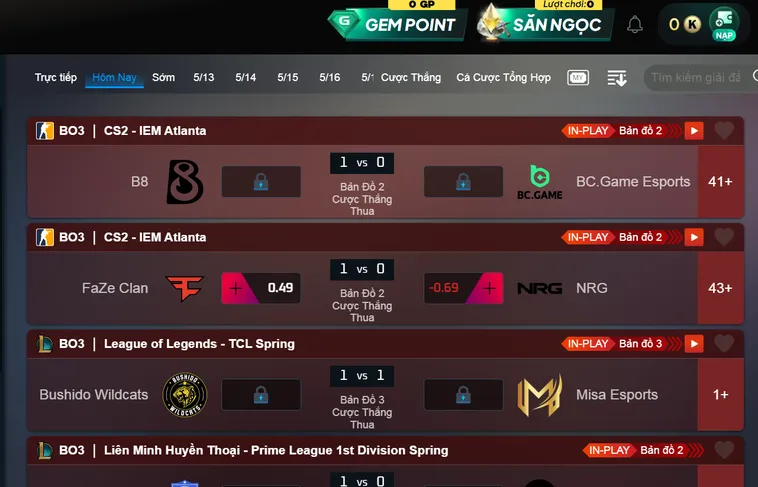 Tuyệt Chiêu Thống Trị Sảnh Thể Thao Esports Gem88 Quét Sạch Quỹ Tiền Thưởng